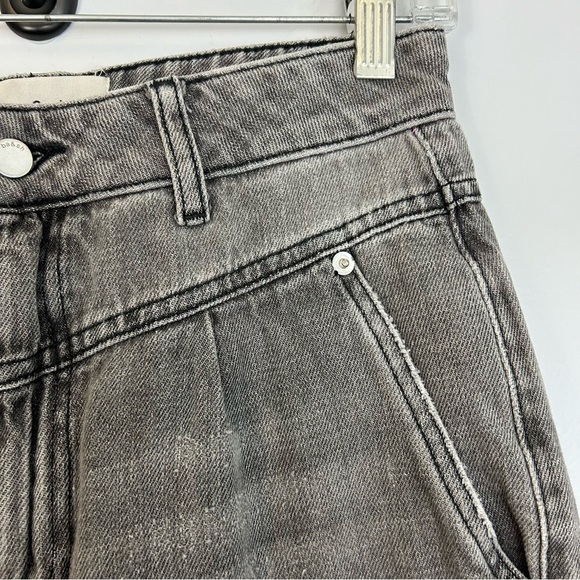 Ba&shHigh Waisted Grey Wide Leg "Lady Jeans Size M - Picture 5 of 14